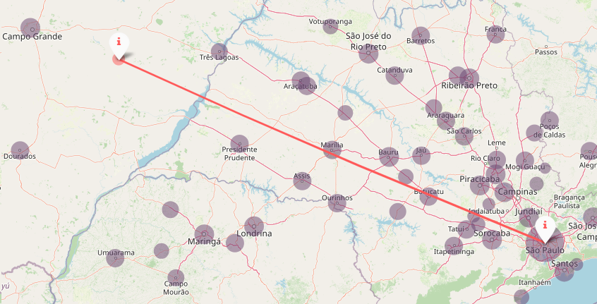 Mapa interativo compara clima de SP ao do interior do MS em 60 anos